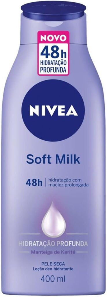 Melhores Cremes Hidratantes para o Corpo para Pele Seca: Nivea Soft Milk